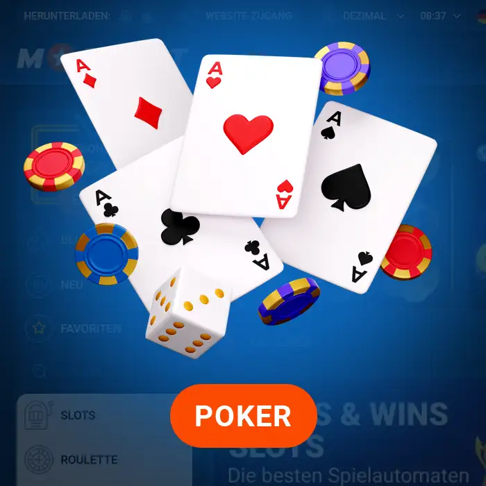 Große Auswahl an Pokerspielen bei Mostbet Germany
